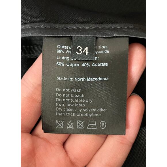 Gauge81 pants Carlow straight leg trousers black size 34 (US XS) - Picture 5 of 7